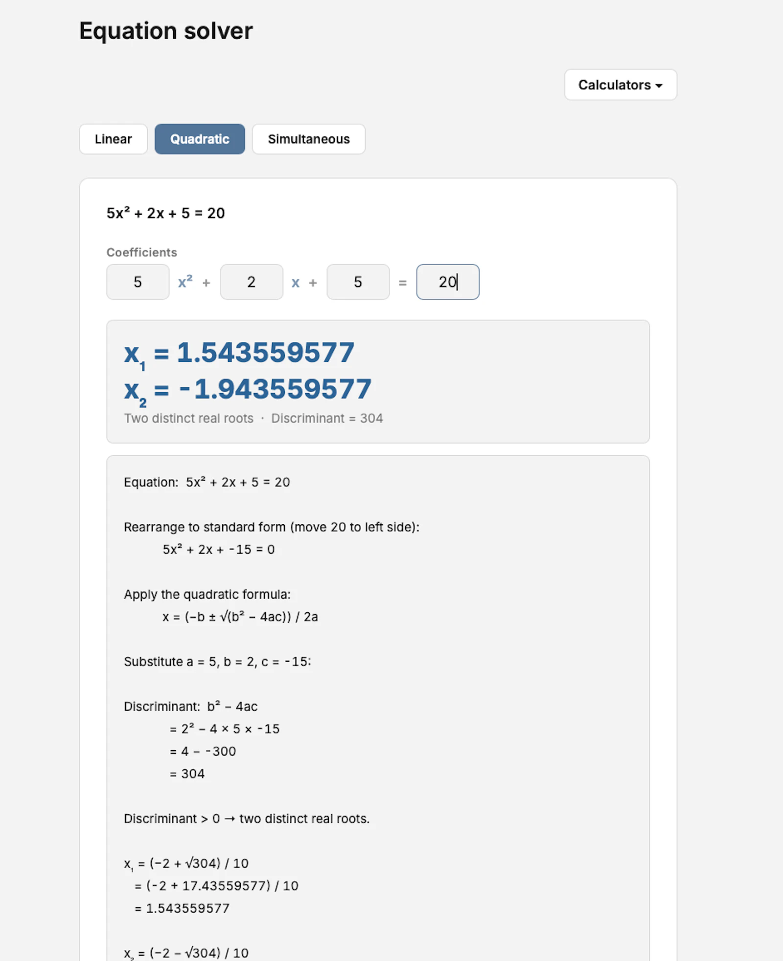 Simplicalcs — Simple, Free Calculators screenshot 3