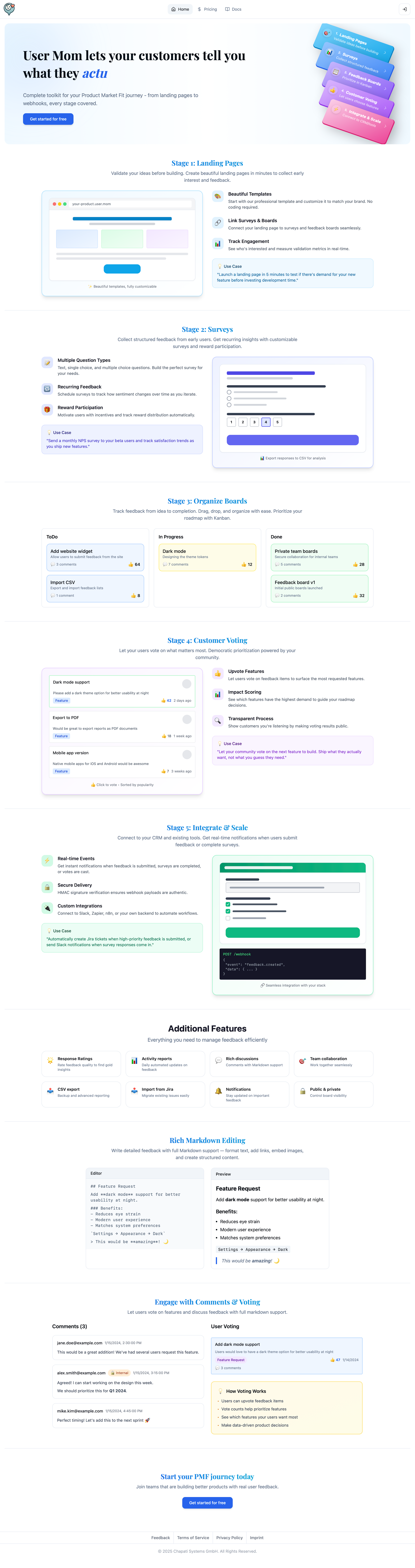 user.mom: Surveys, Landing-Pages, Boards gallery image