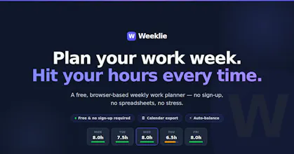 Weeklie — Weekly Work Planner gallery image