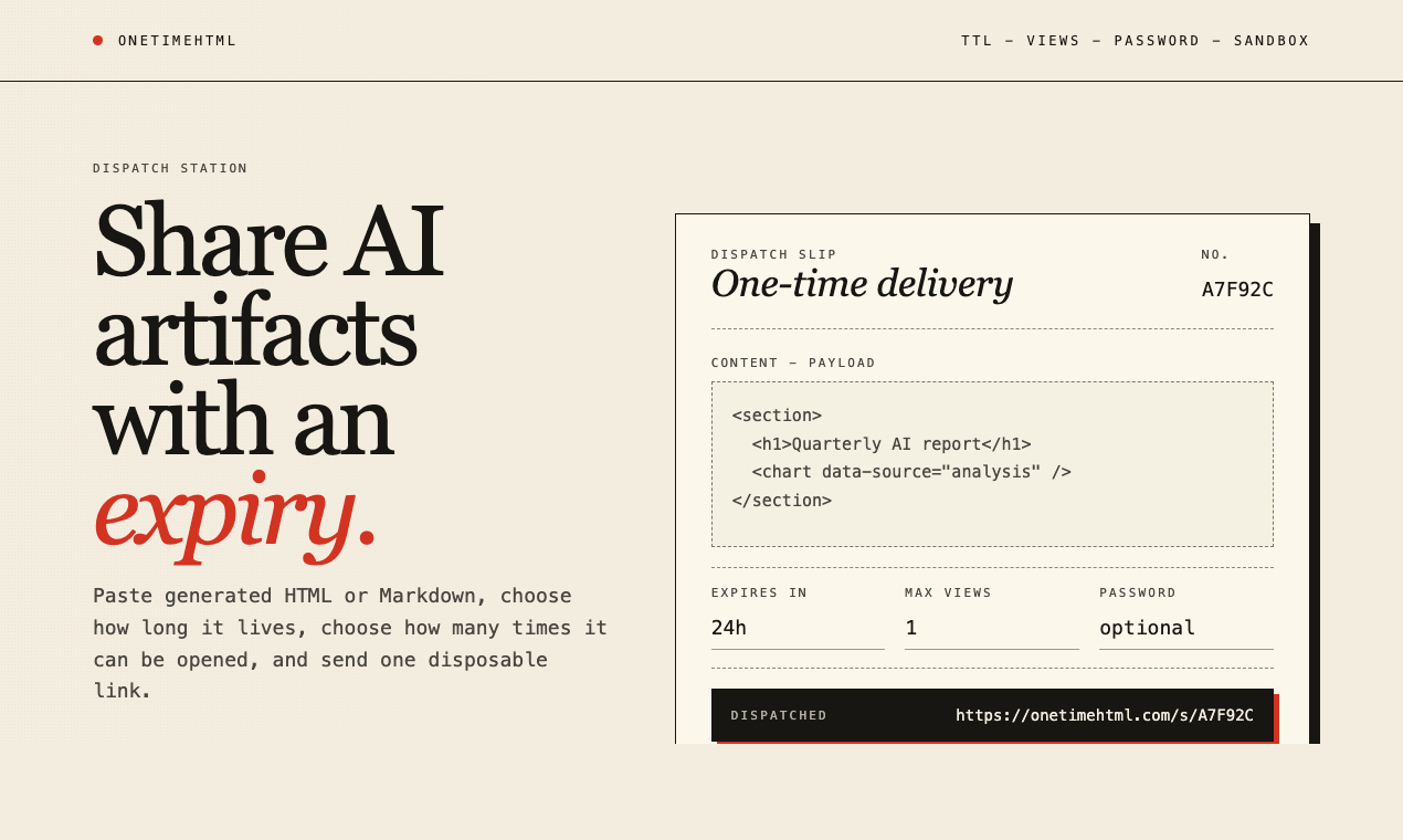 onetimehtml gallery image