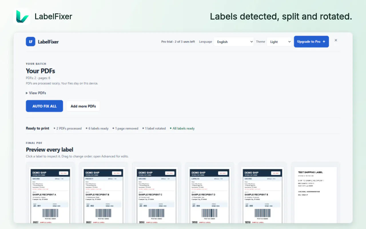 LabelFixer gallery image
