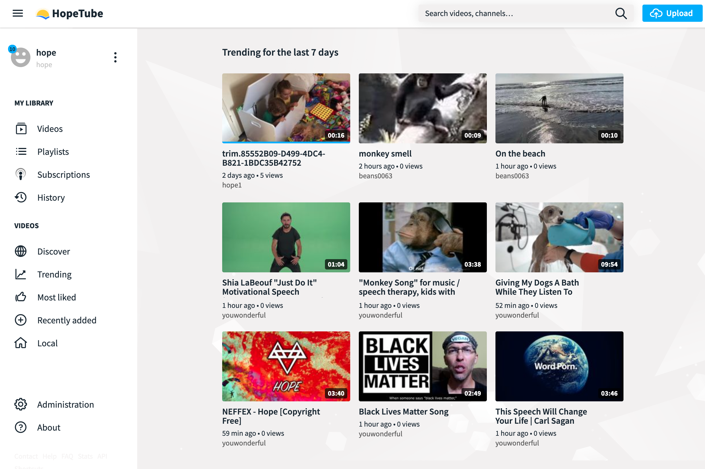 HopeTube gallery image