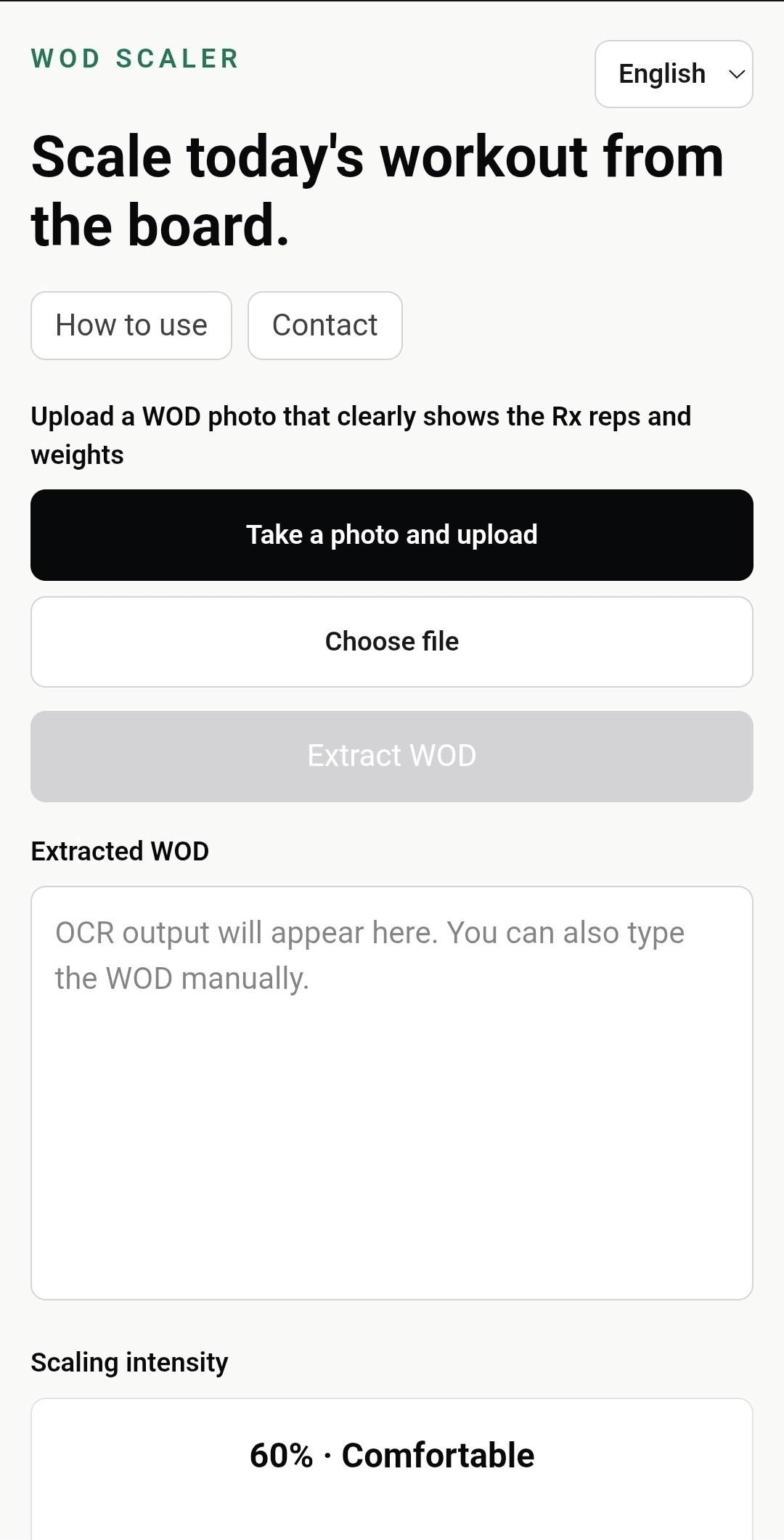 Scale my WOD gallery image