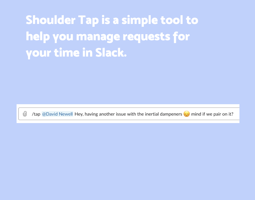 Shoulder Tap gallery image
