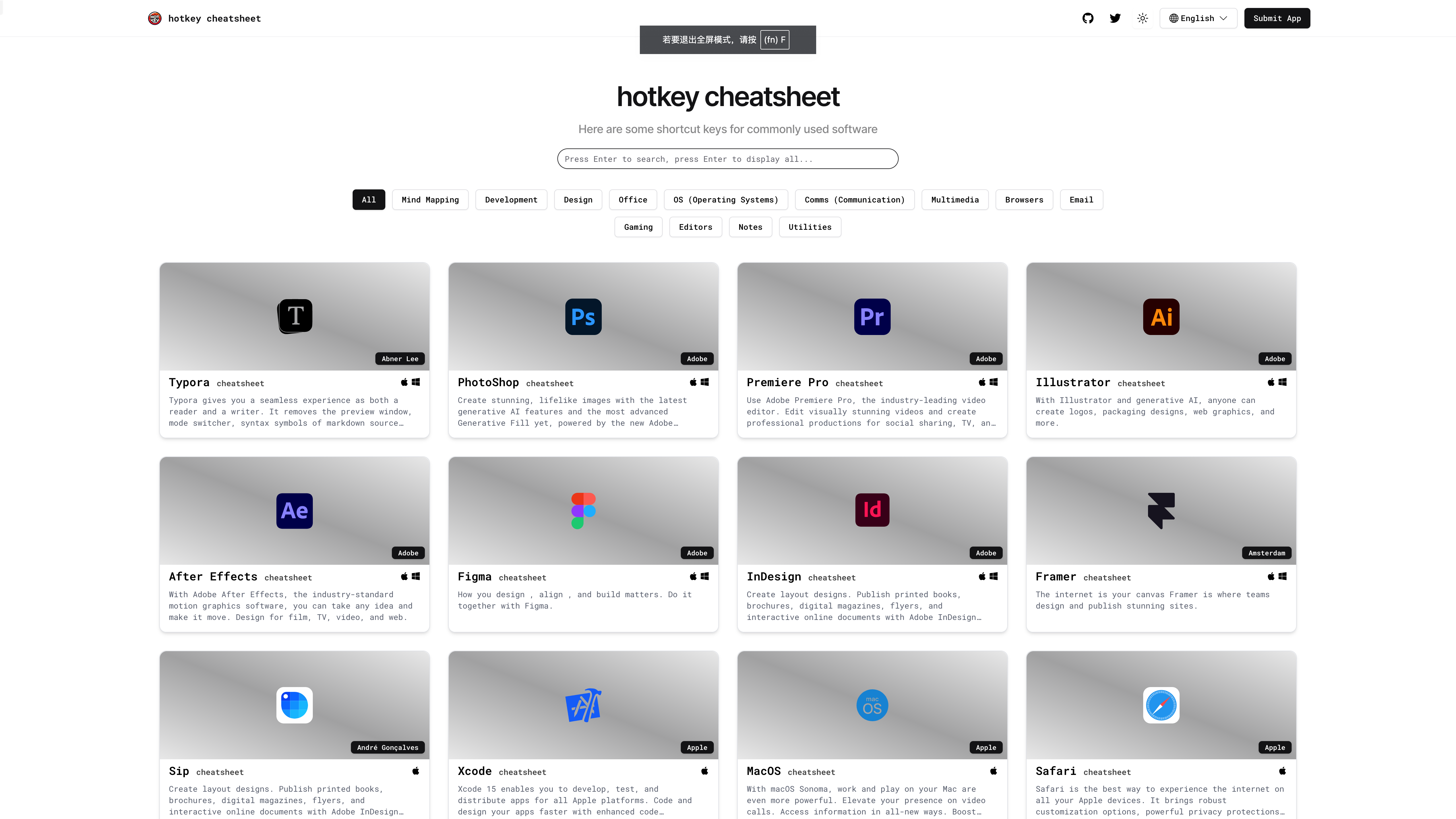 Media HOTKEY CHEATSHEET 7
