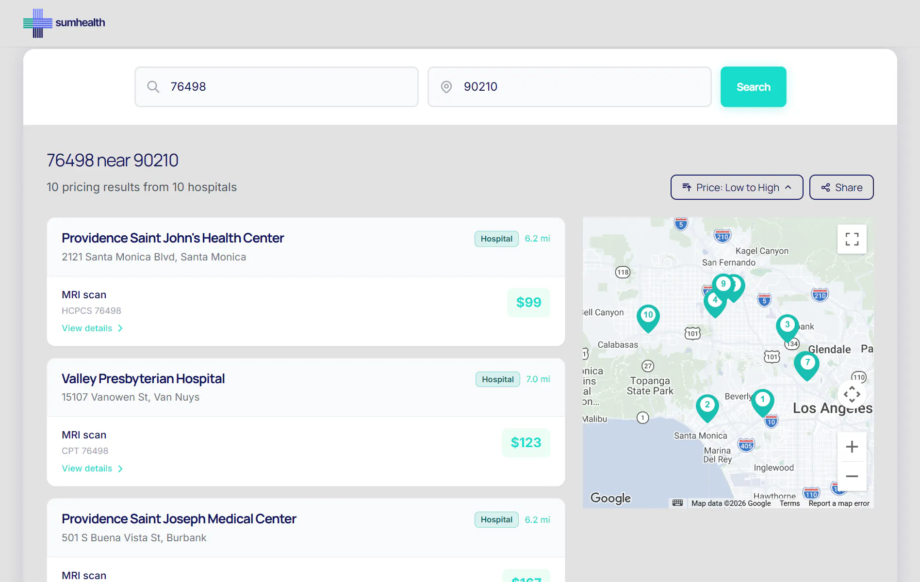 SumHealth Cash Price Checker gallery image