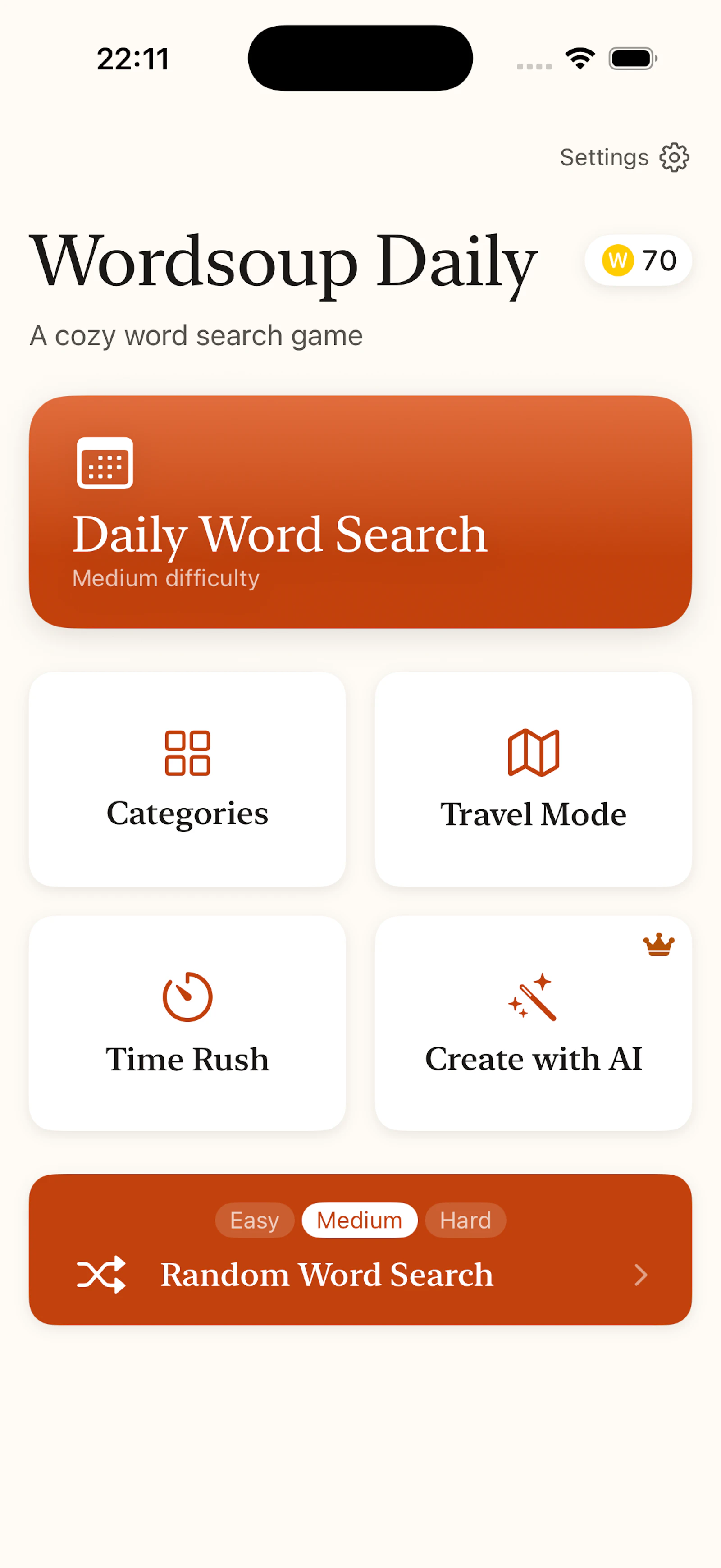 Wordsoup Daily screenshot 2