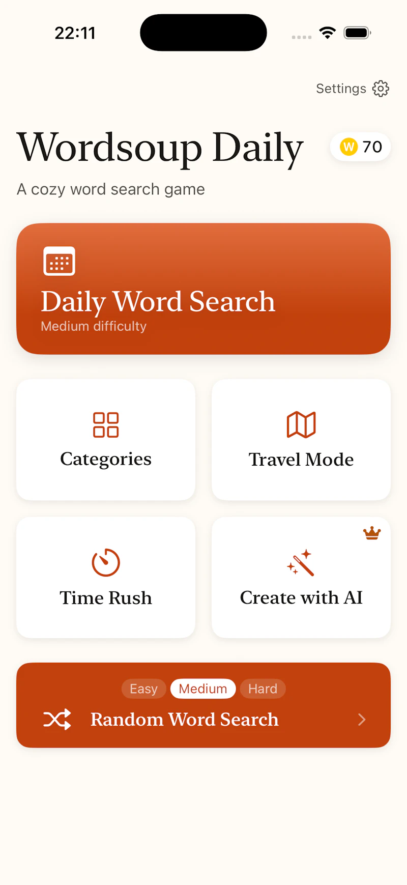 Wordsoup Daily screenshot 2