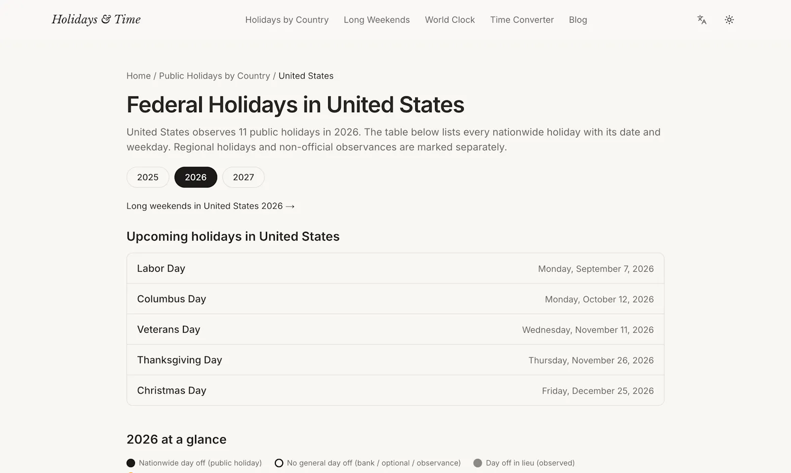 Holidays & Time screenshot 3