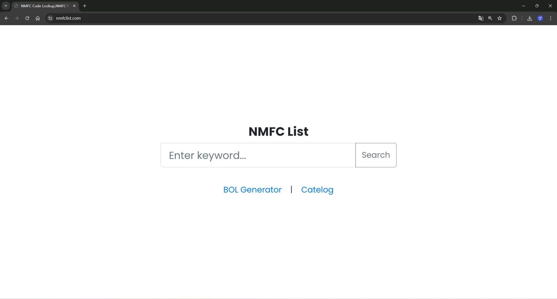 Media Carian kod NMFC - Semak imbas laman web kami untuk akses cepat ke kod NMFC. 1
