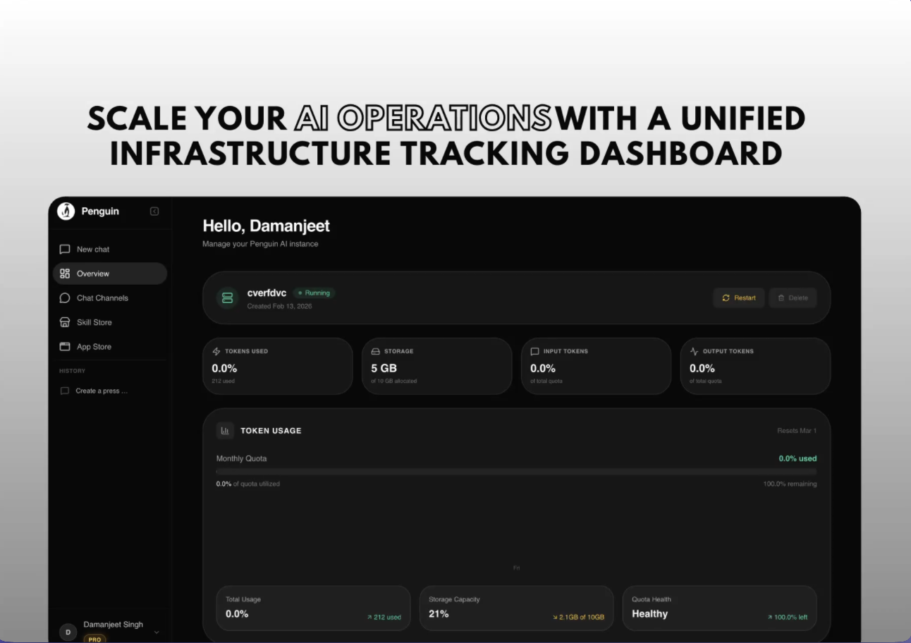 PenguinBot AI - Screenshot 2 showing product features and functionality