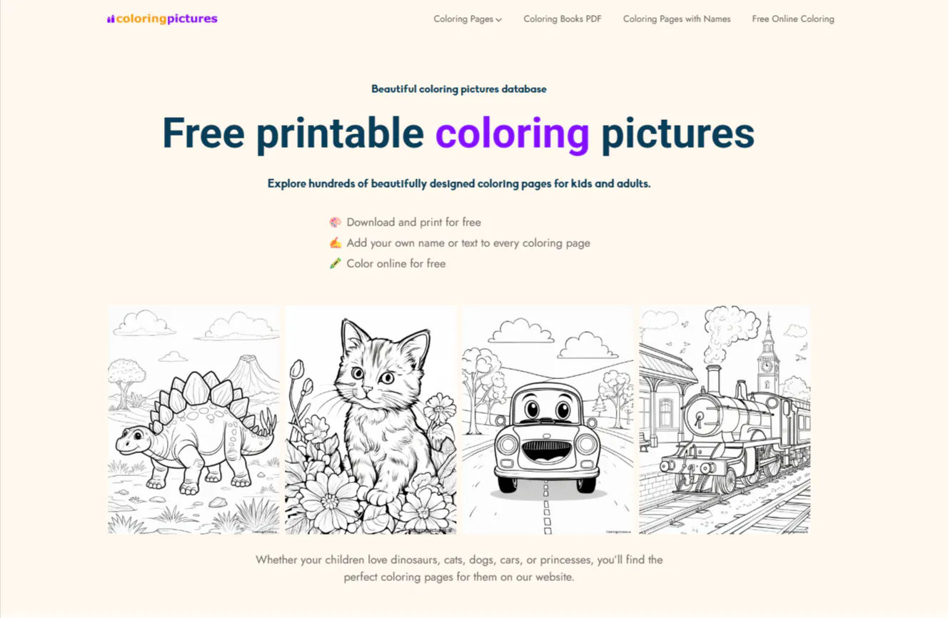 Free Coloring Pictures gallery image