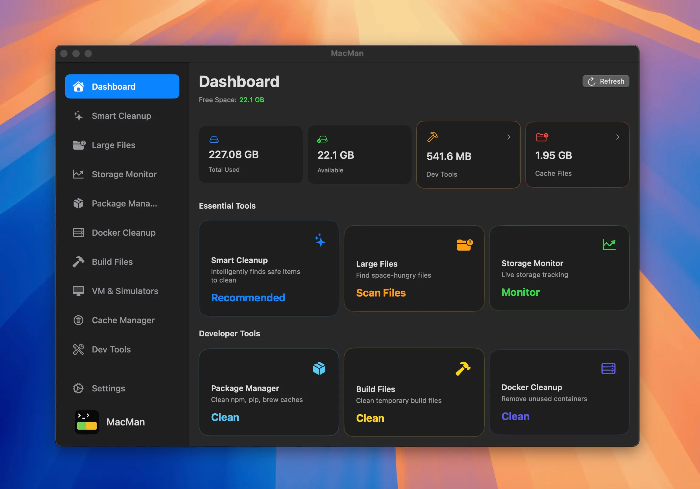 MacMan screenshot 2