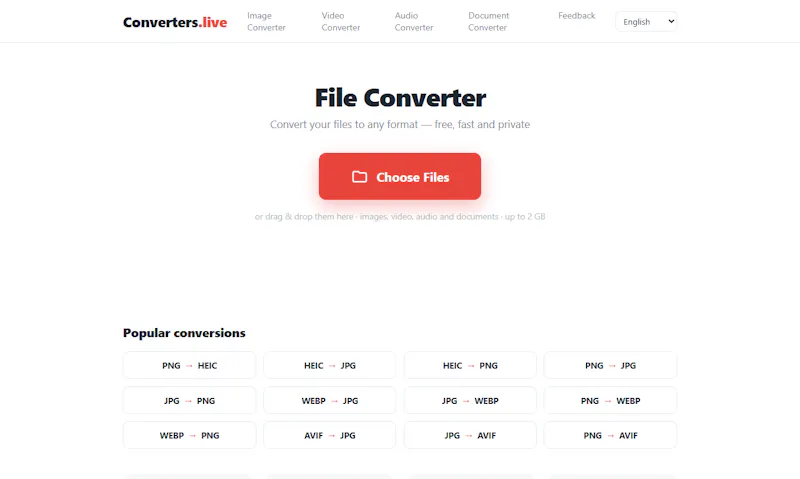 Converters.live screenshot 1