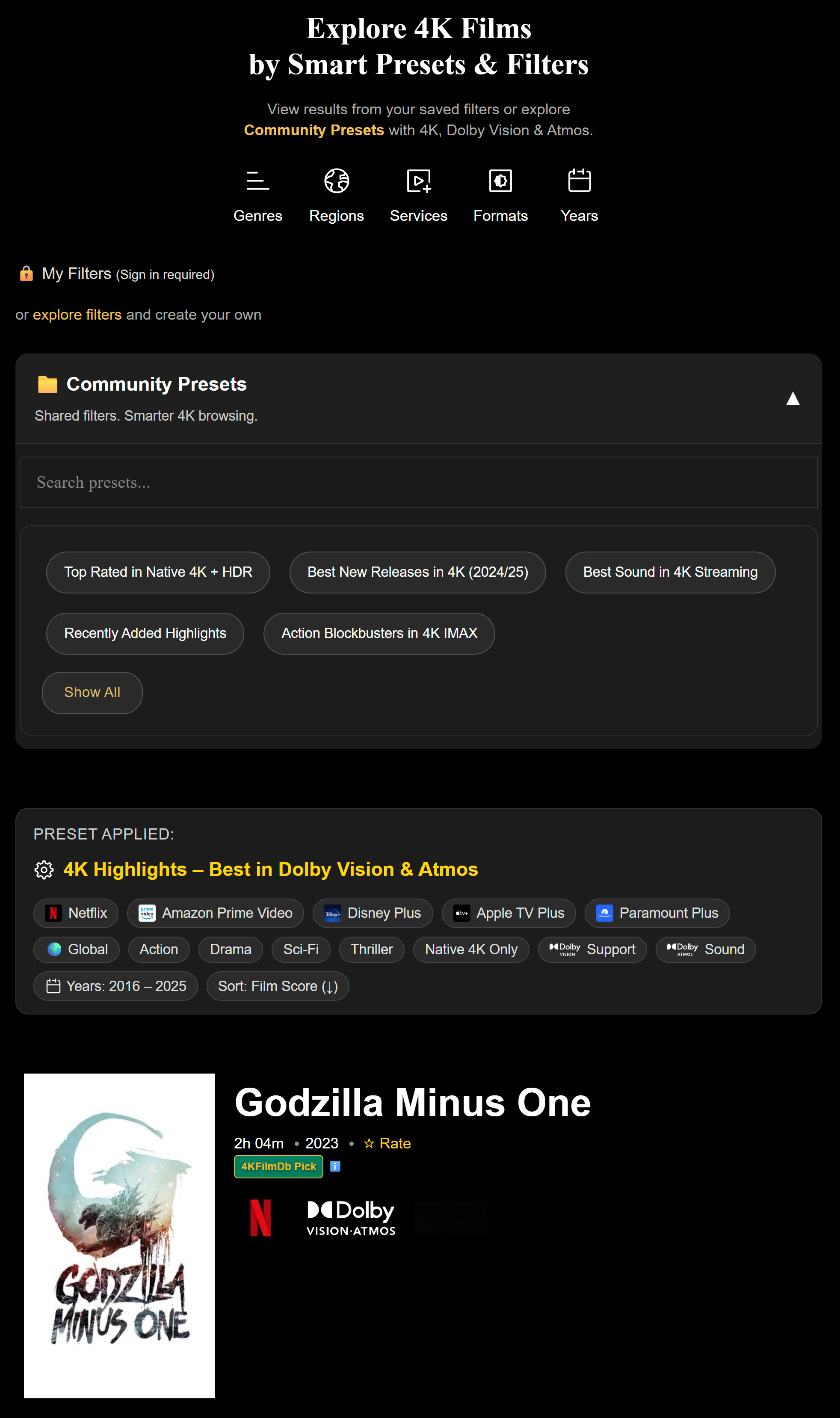 4KFilmDb – The Streaming Quality Compass media 2