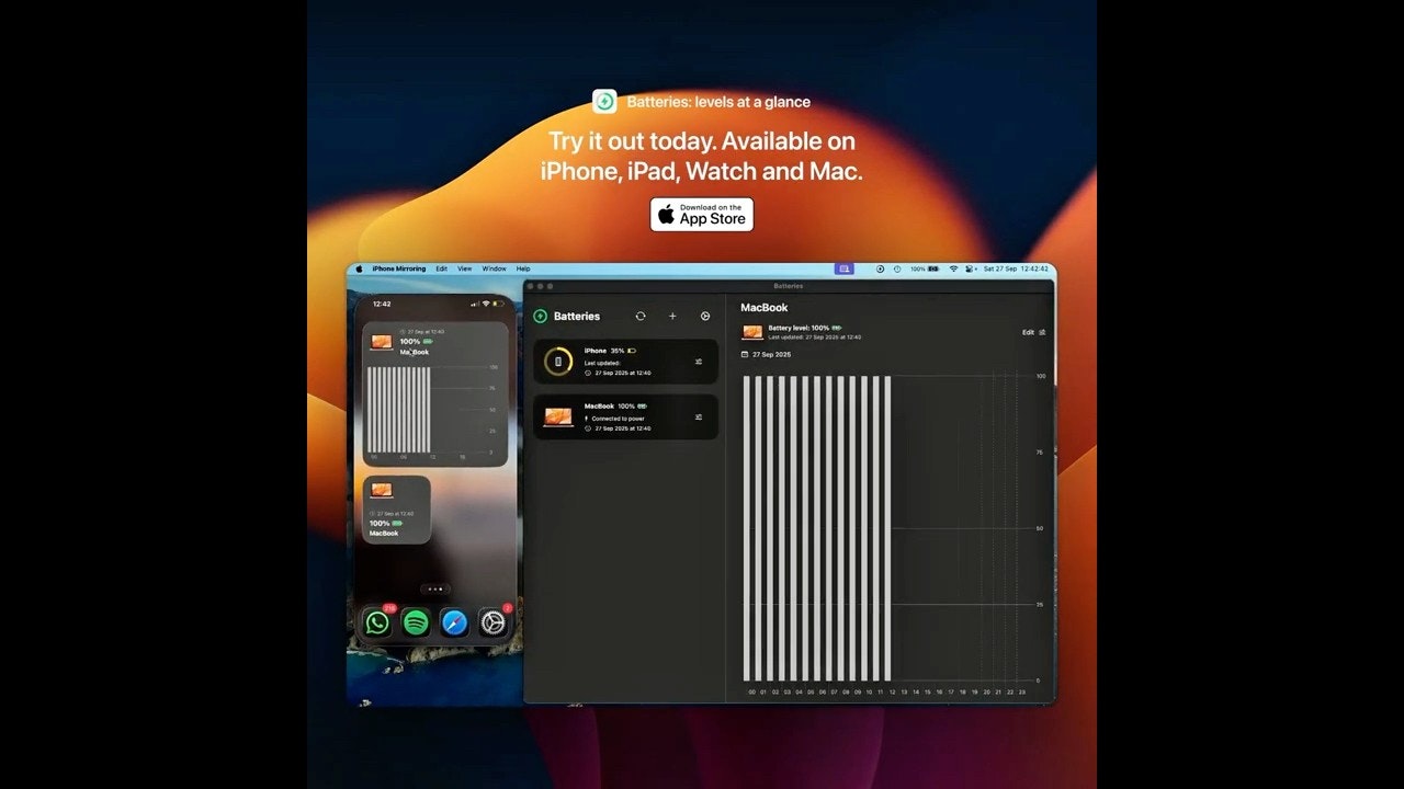 Batteries — cross-device battery widgets gallery image