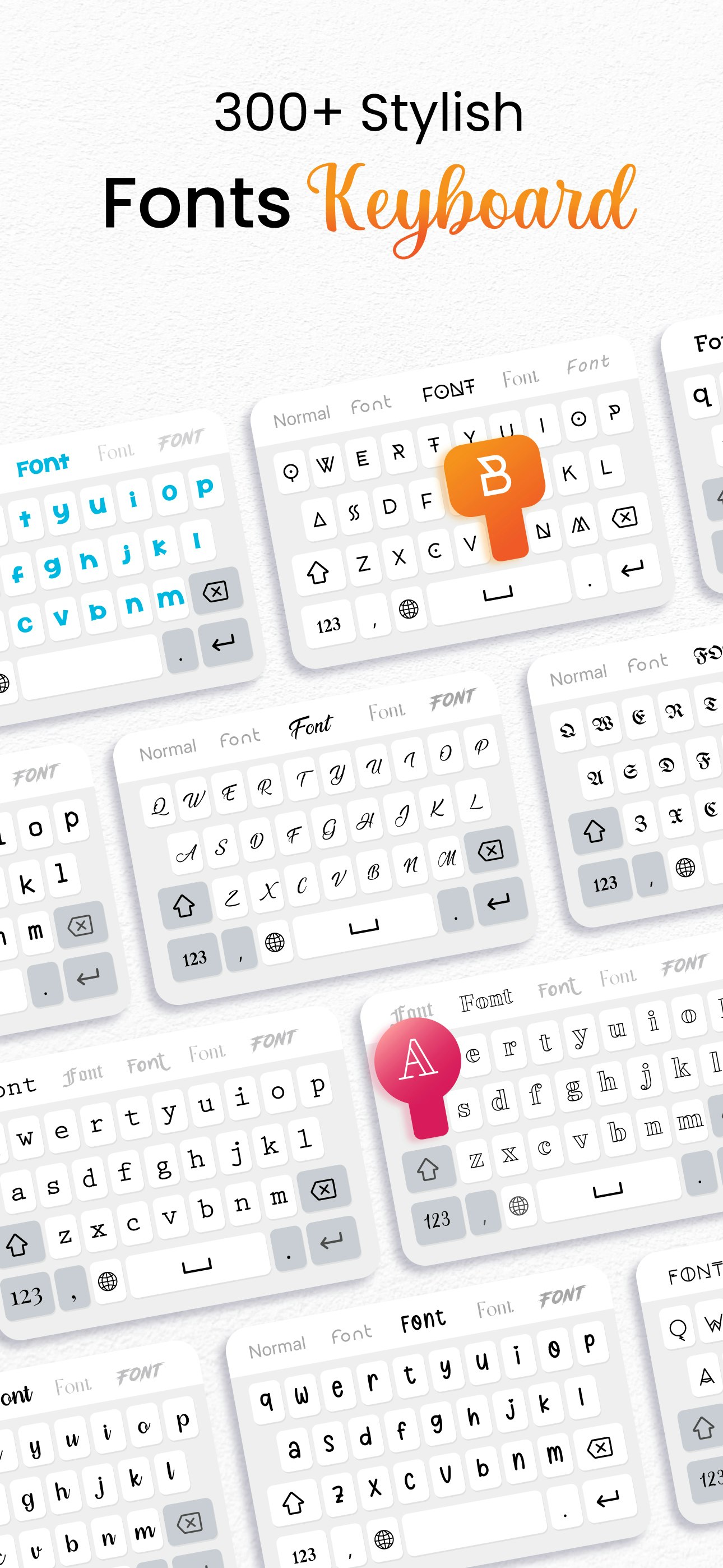 Fonts for iPhone - KBoard - Keyboard font style for IG media 5