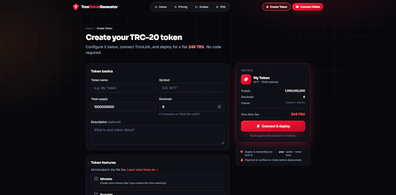 TronTokenGenerator screenshot 2
