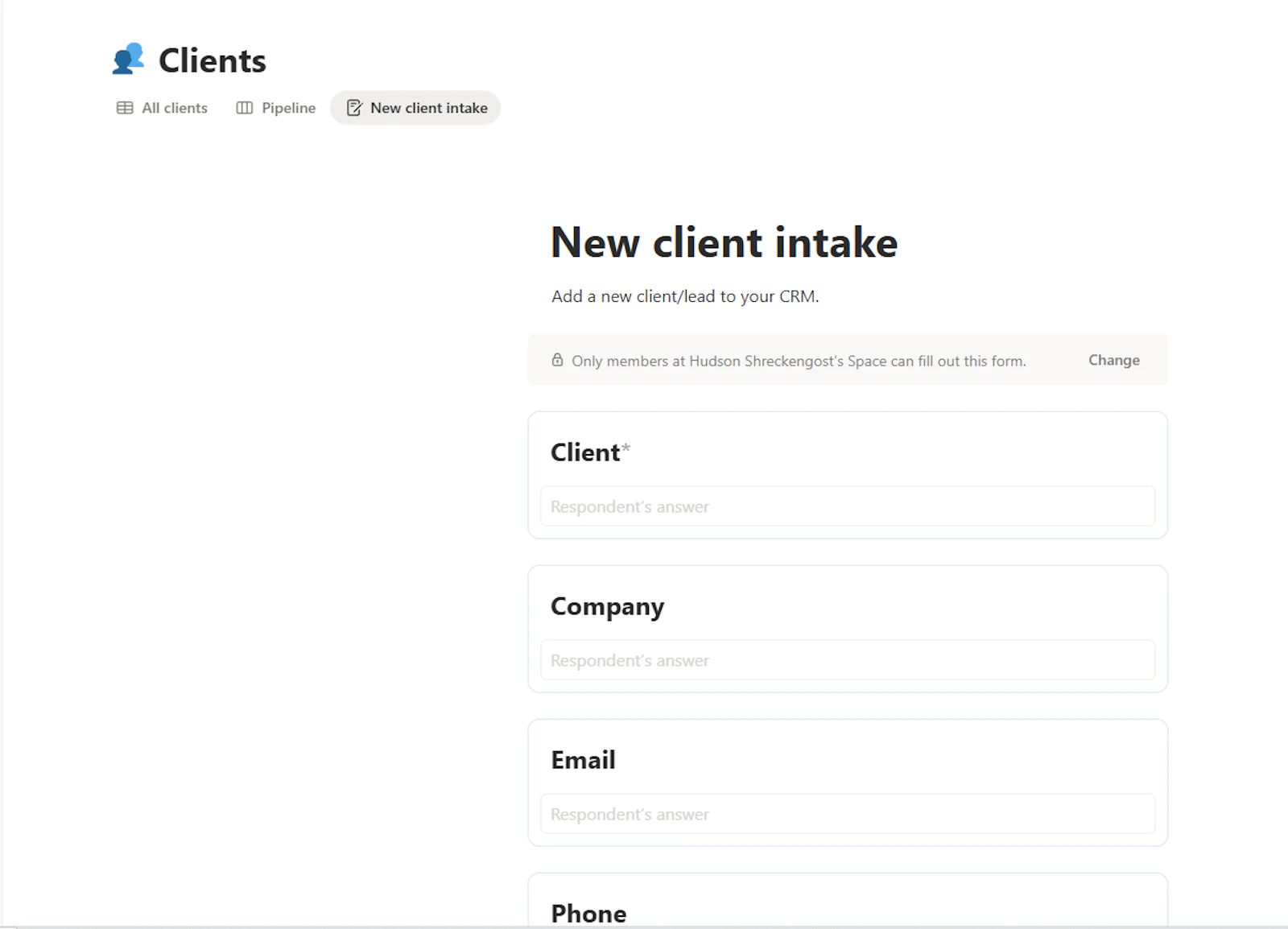 Freelancer CRM  screenshot 2
