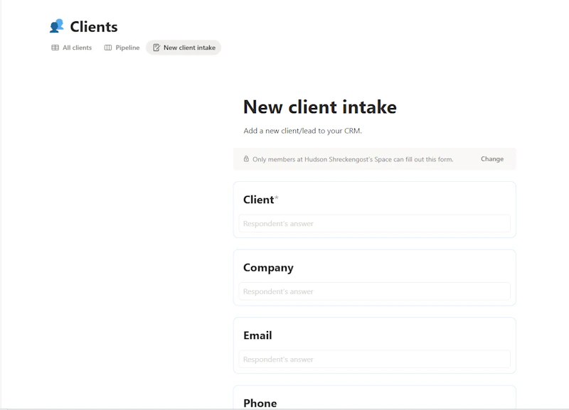 Freelancer CRM  screenshot 2