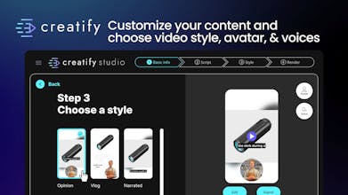 La technologie de pointe à votre service avec les capacités de création de vidéos de Creatify AI.