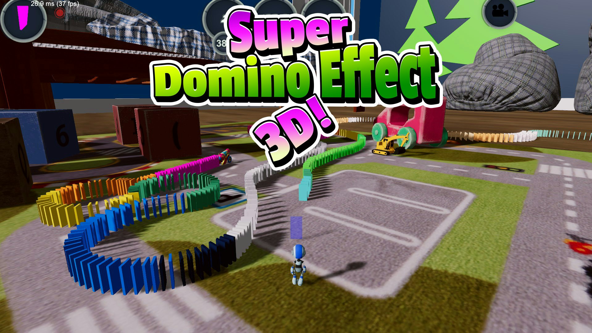 Super Domino Effect 3D!