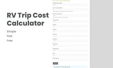 RV Trip Cost Calculator gallery image
