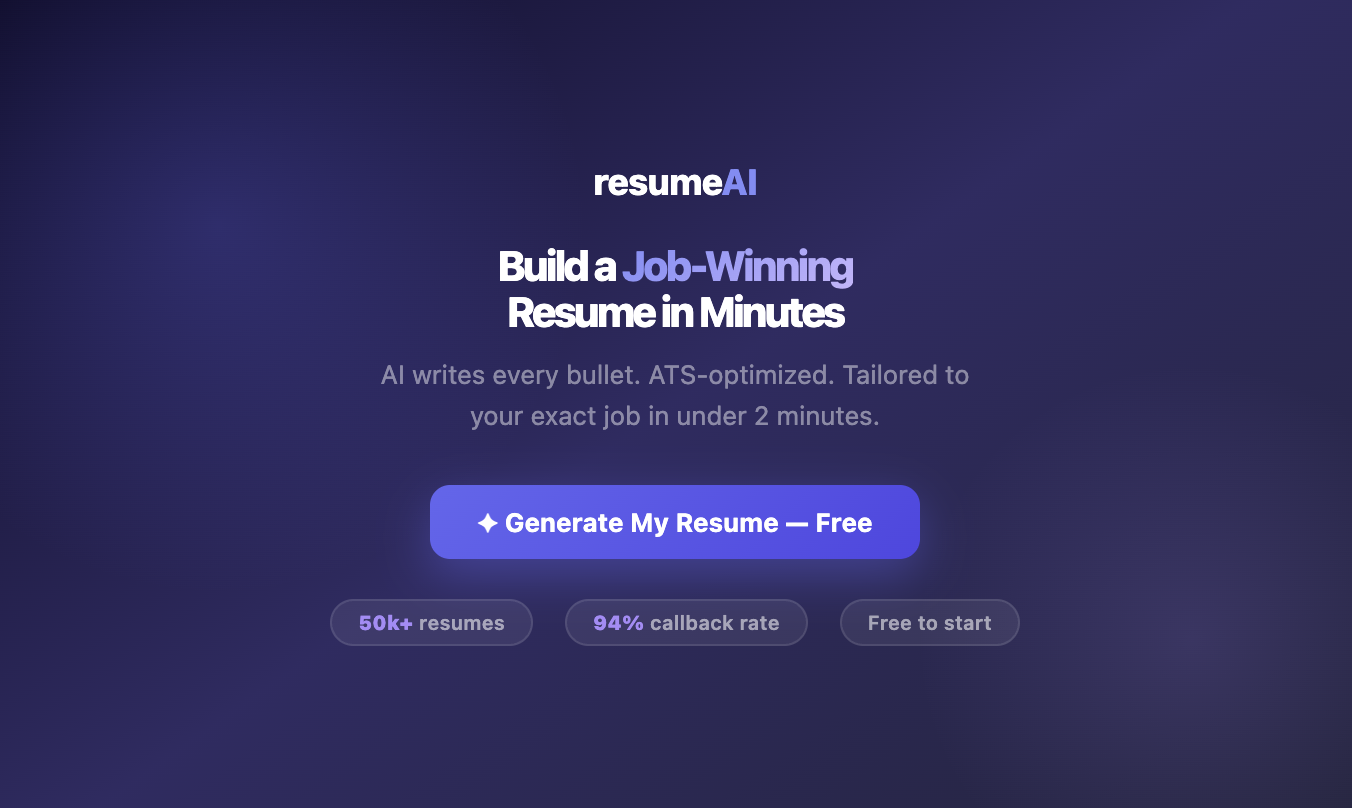 resumeAI gallery image