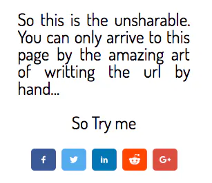The Unsharable