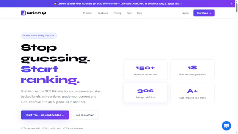 BriefIQ — Stop Guessing. Start Ranking. screenshot 4