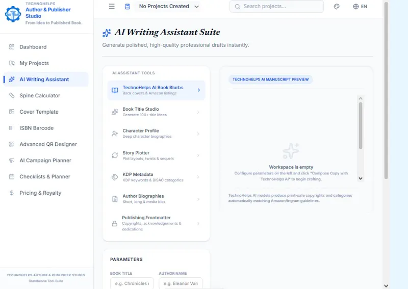 TechnoHelps Author & Publisher Studio screenshot 7