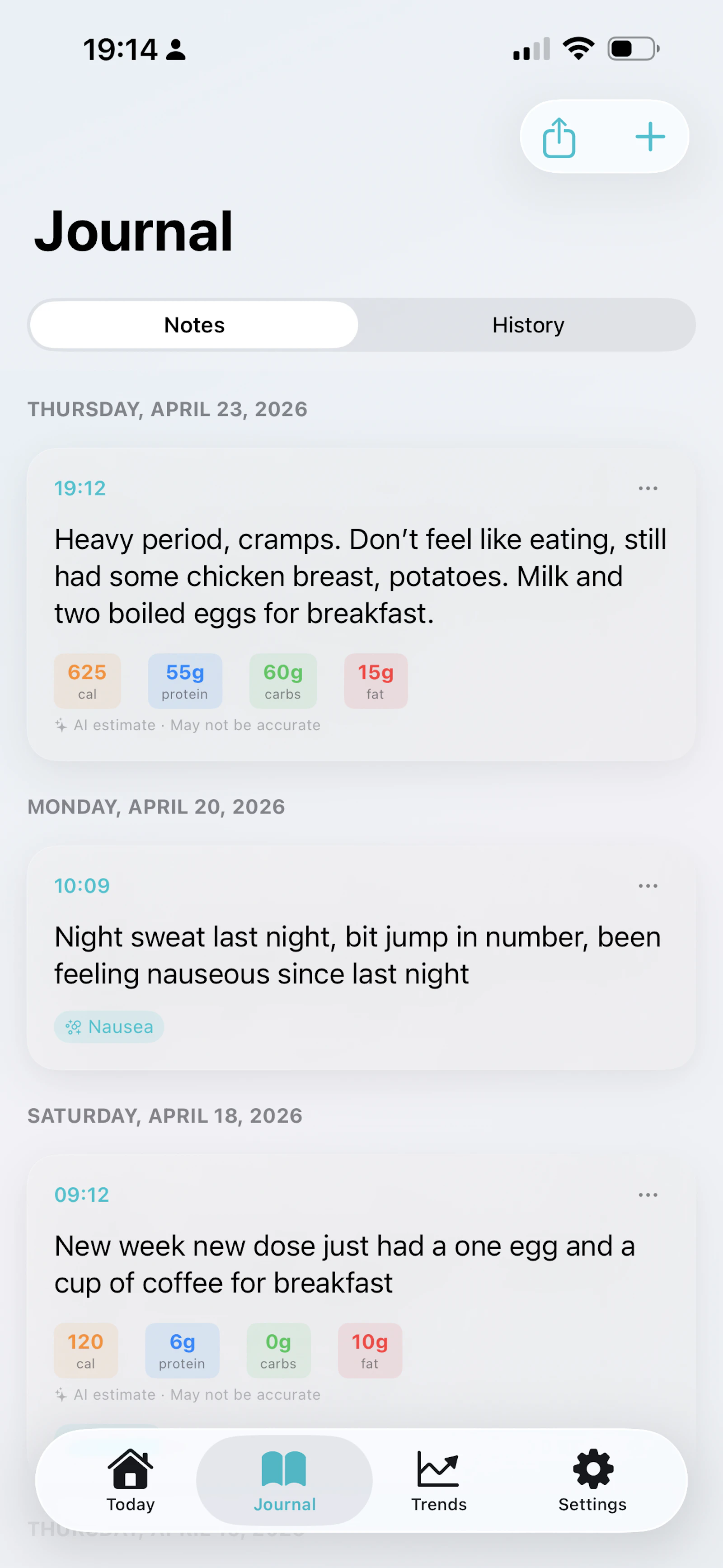 Lumi - GLP-1 Journal screenshot 2