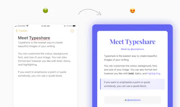Typeshare gallery image