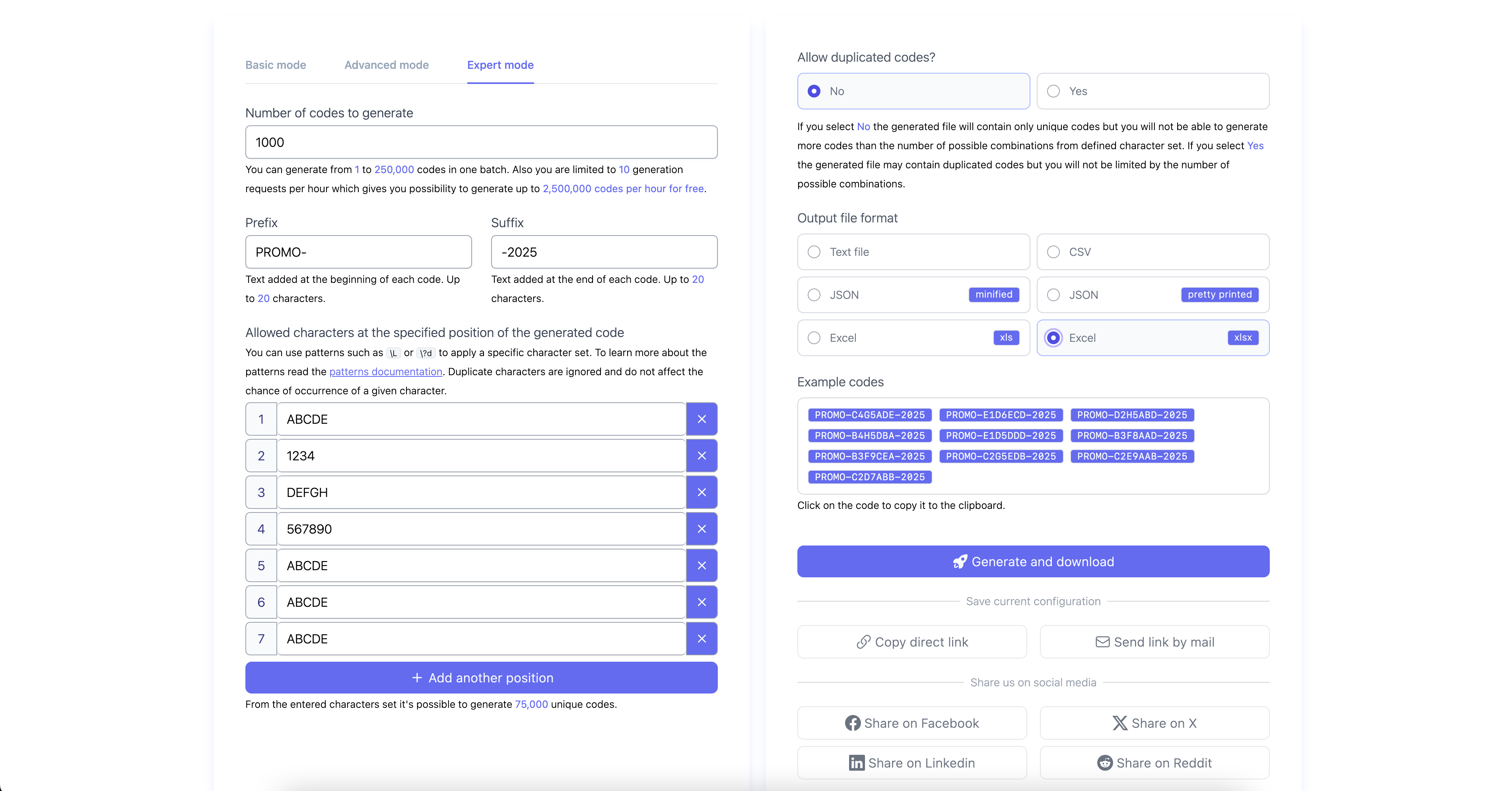 Free random code generator by codito.io gallery image