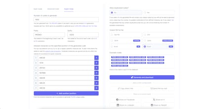 Free random code generator by codito.io gallery image