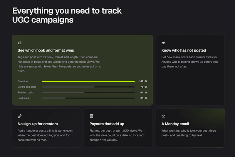 PostRadar screenshot 2