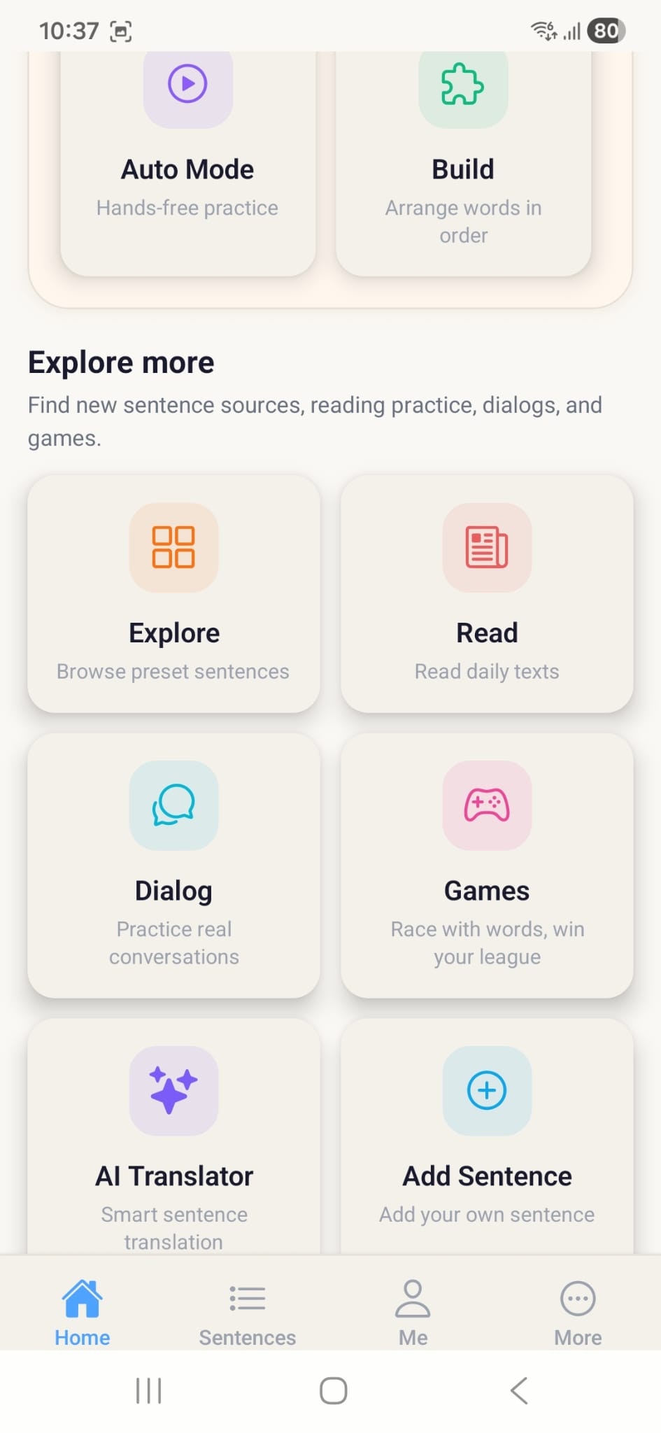 Parlio —Turn your sentences into lang. gallery image