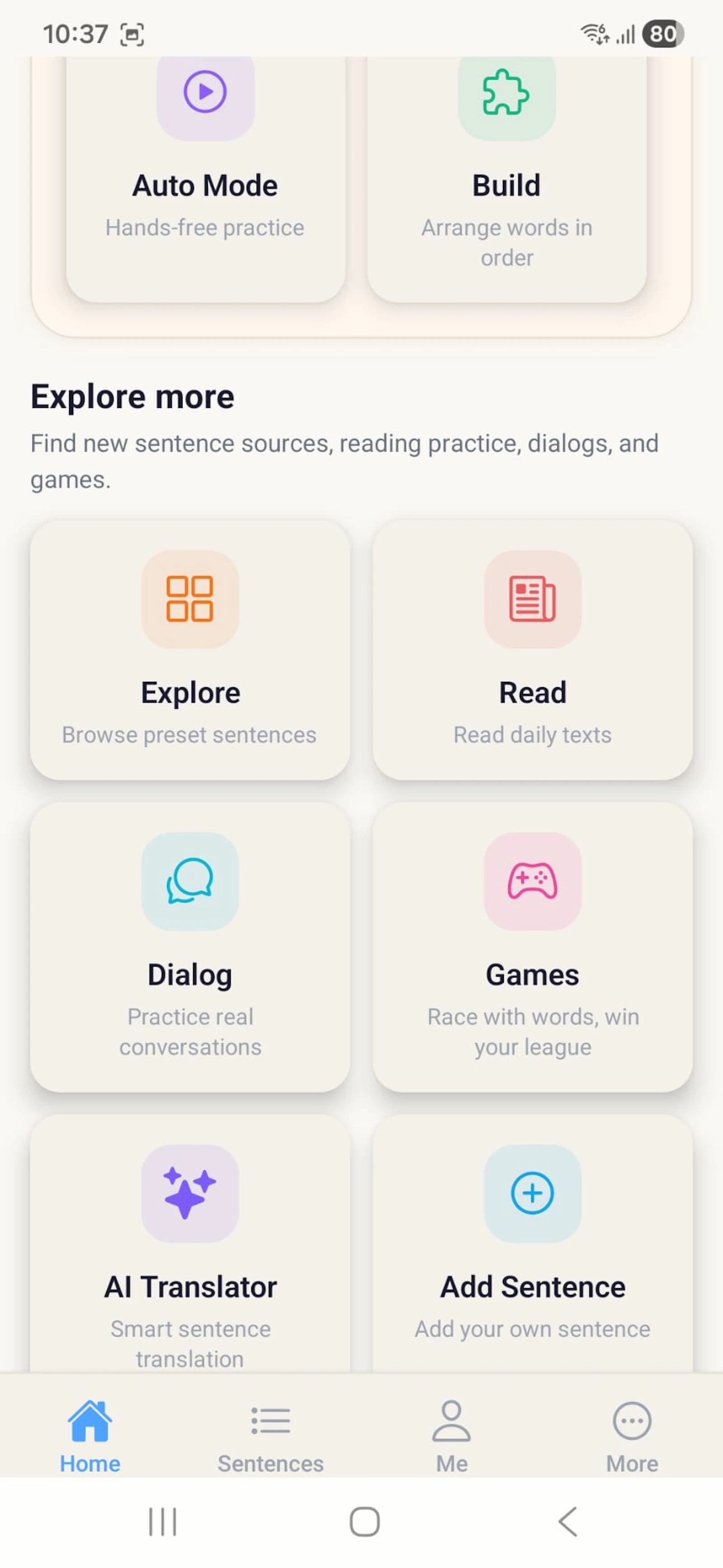 Parlio —Turn your sentences into lang. screenshot 4