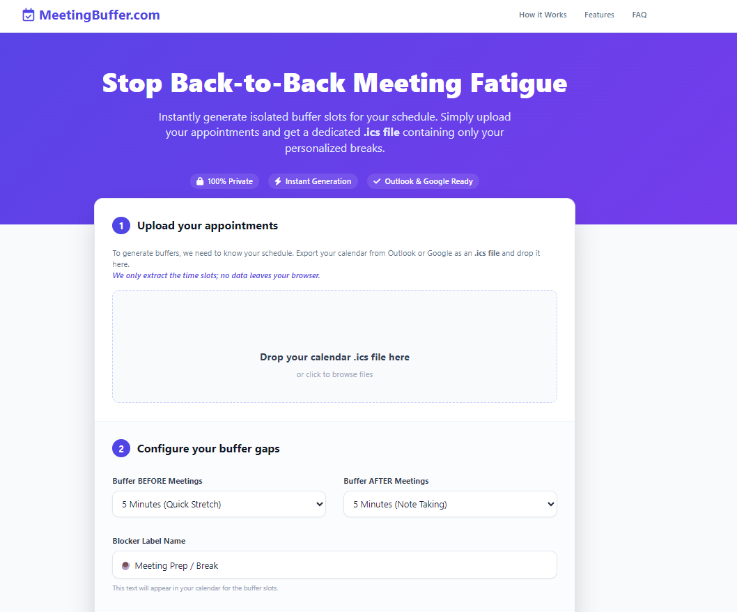 MeetingBuffer.com gallery image