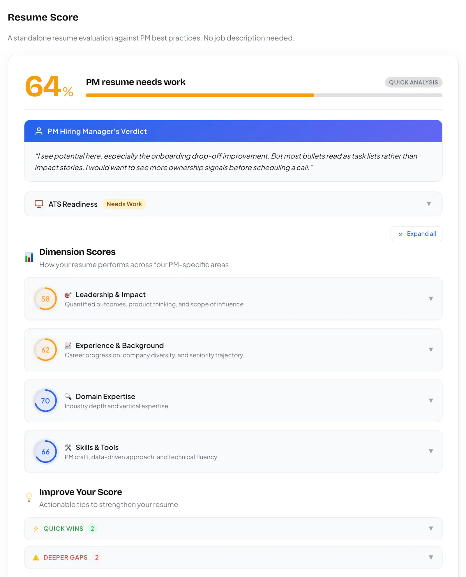 PMResume screenshot 1