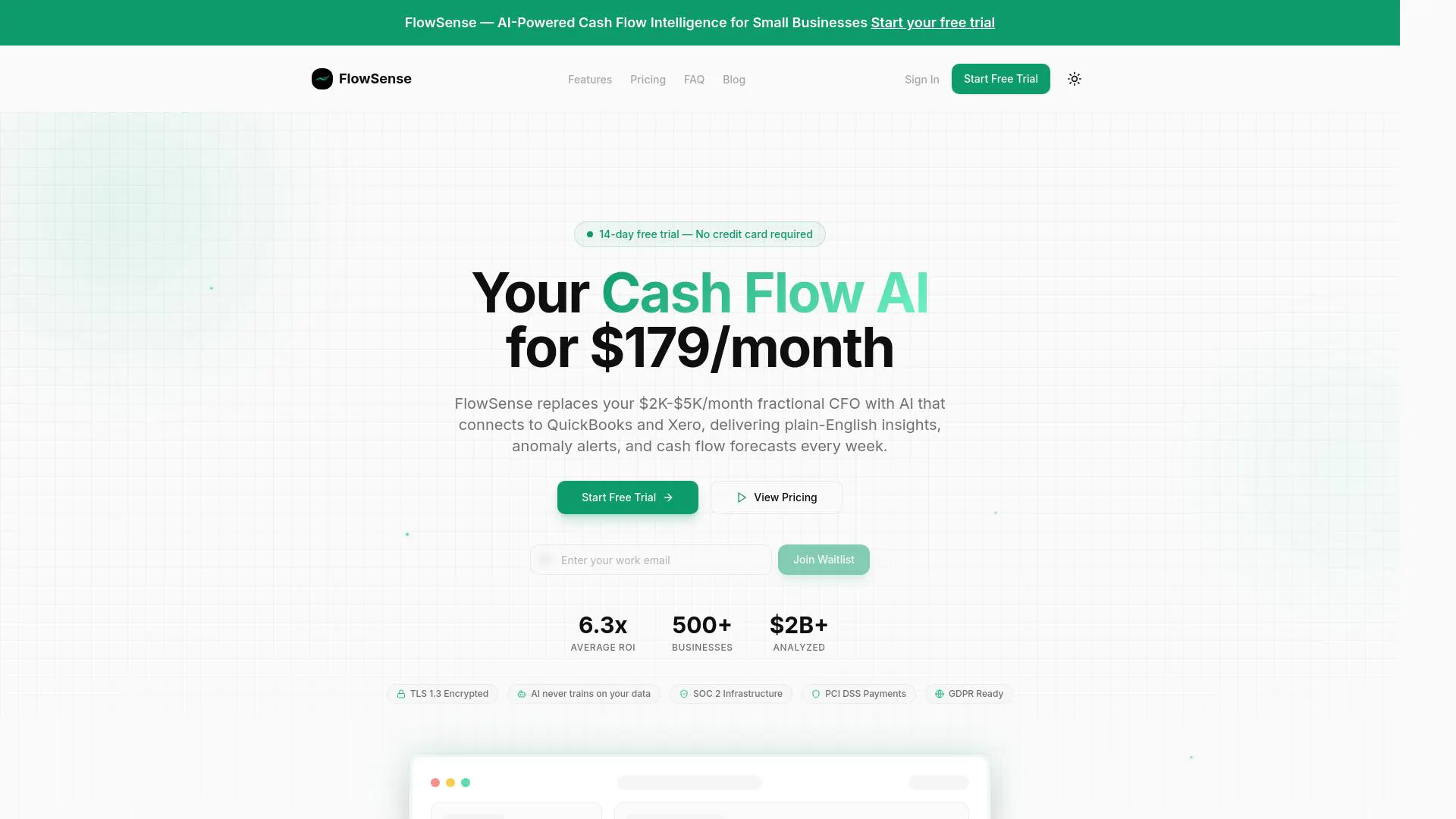 Flowsense product banner