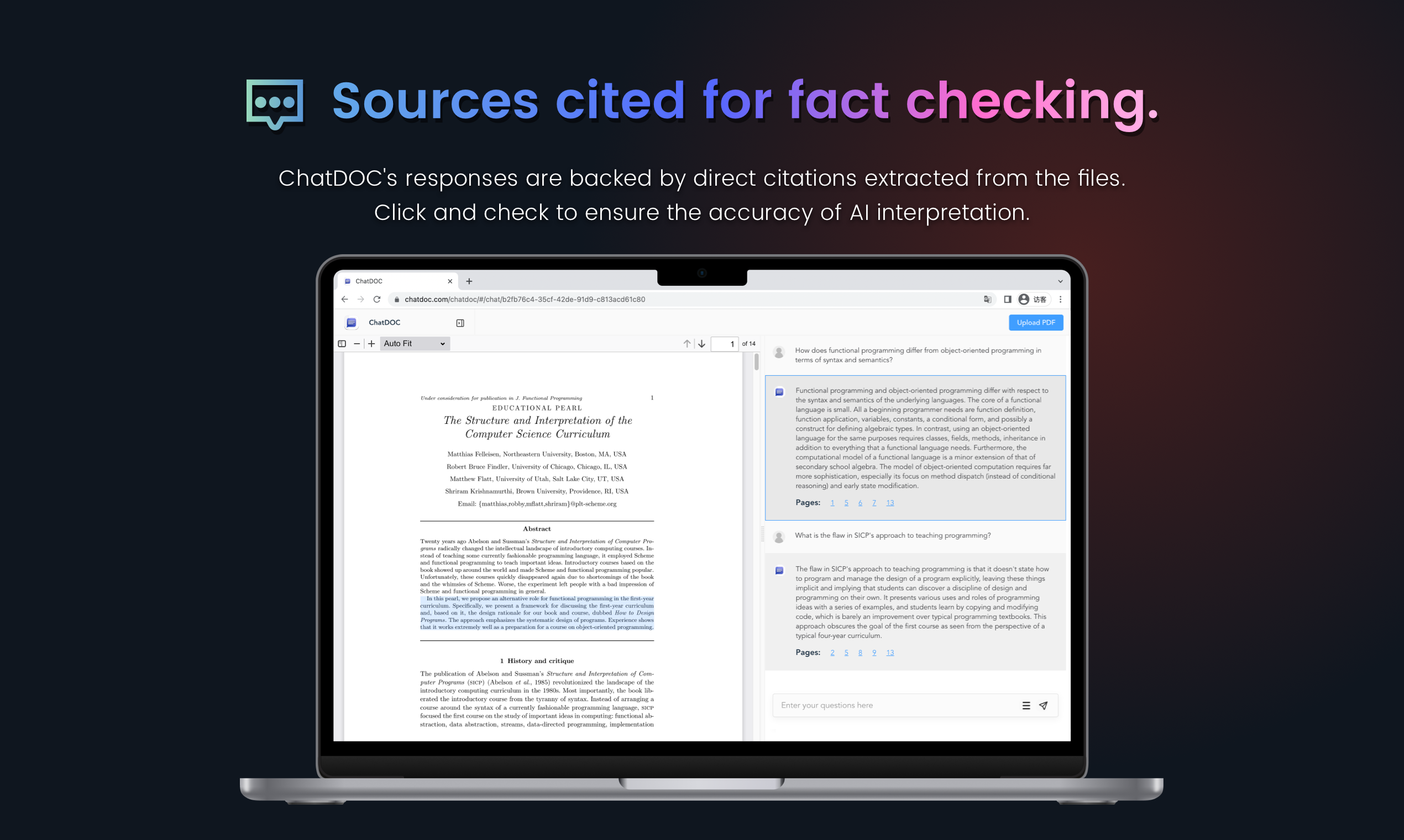 ChatDOC: AI-Powered Document Analysis