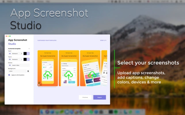 App Screenshot Studio for OSX Image