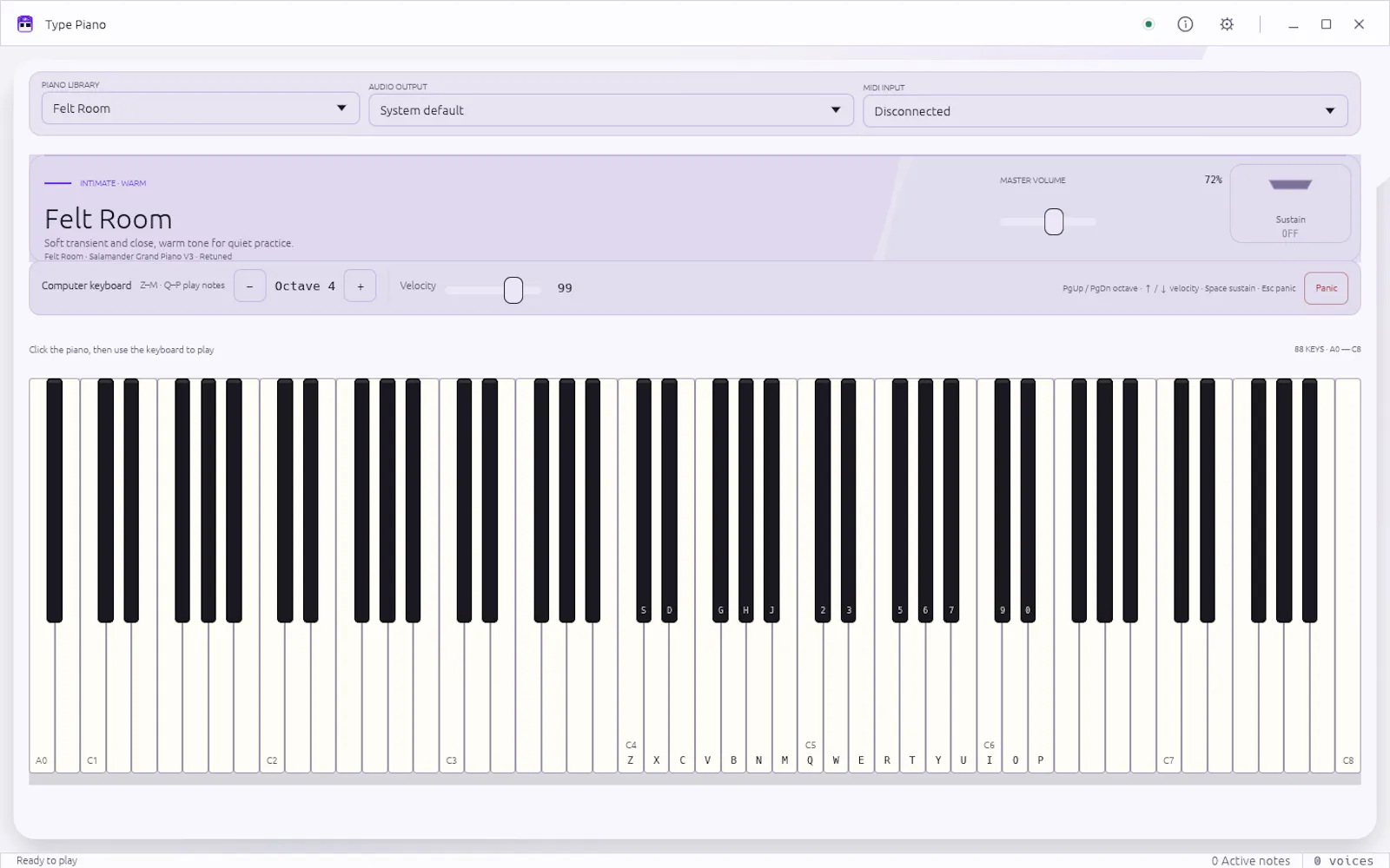 Type Piano screenshot 3