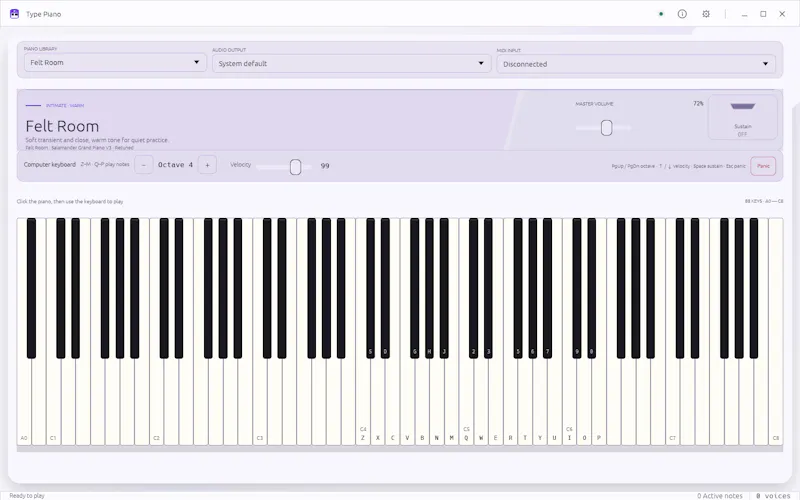 Type Piano screenshot 3