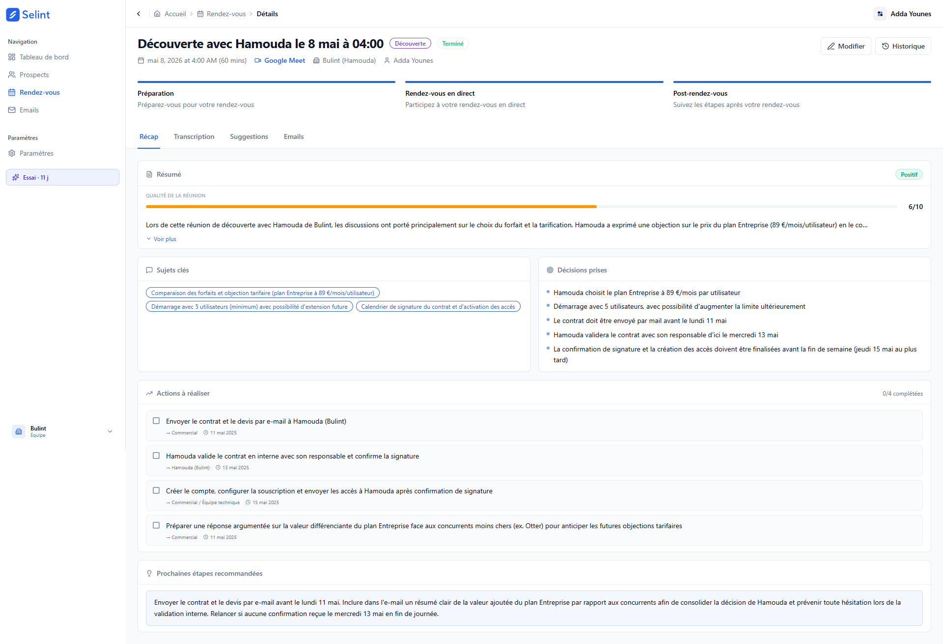 Selint - AI Co-Pilot for Sales Meetings gallery image