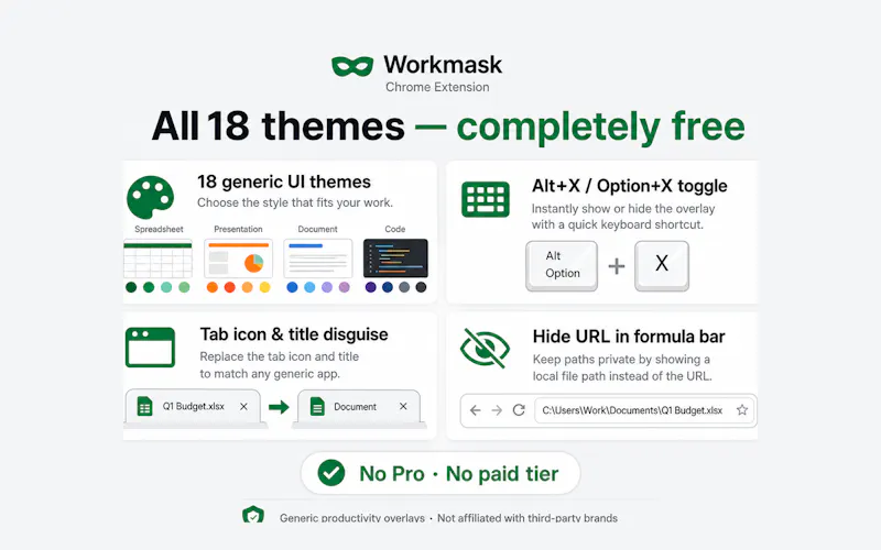Workmask screenshot 2