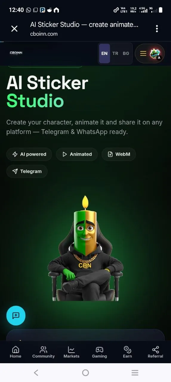 CBOINN AI Character Creator gallery image