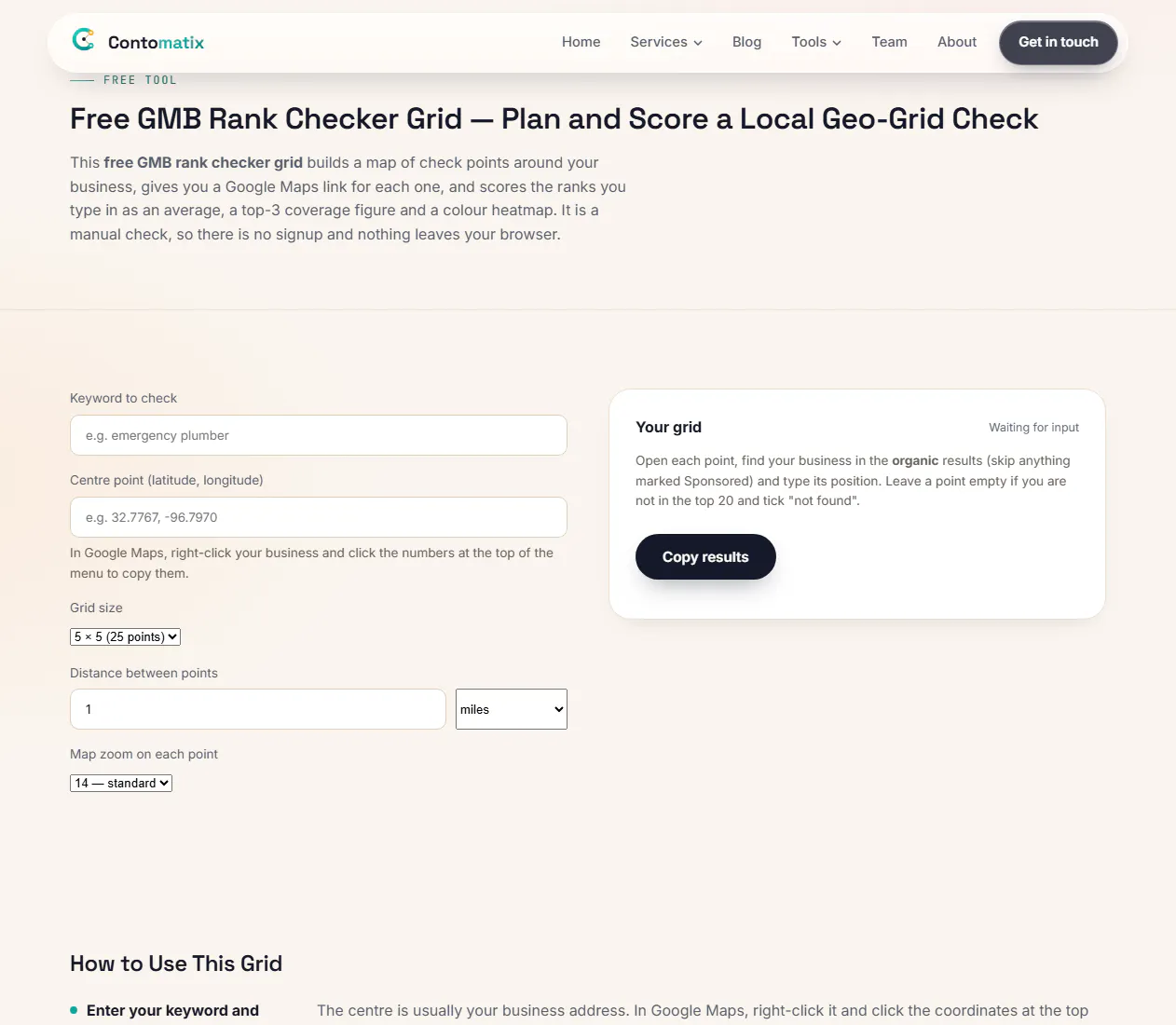 Contomatix Geo-Grid Rank Planner gallery image