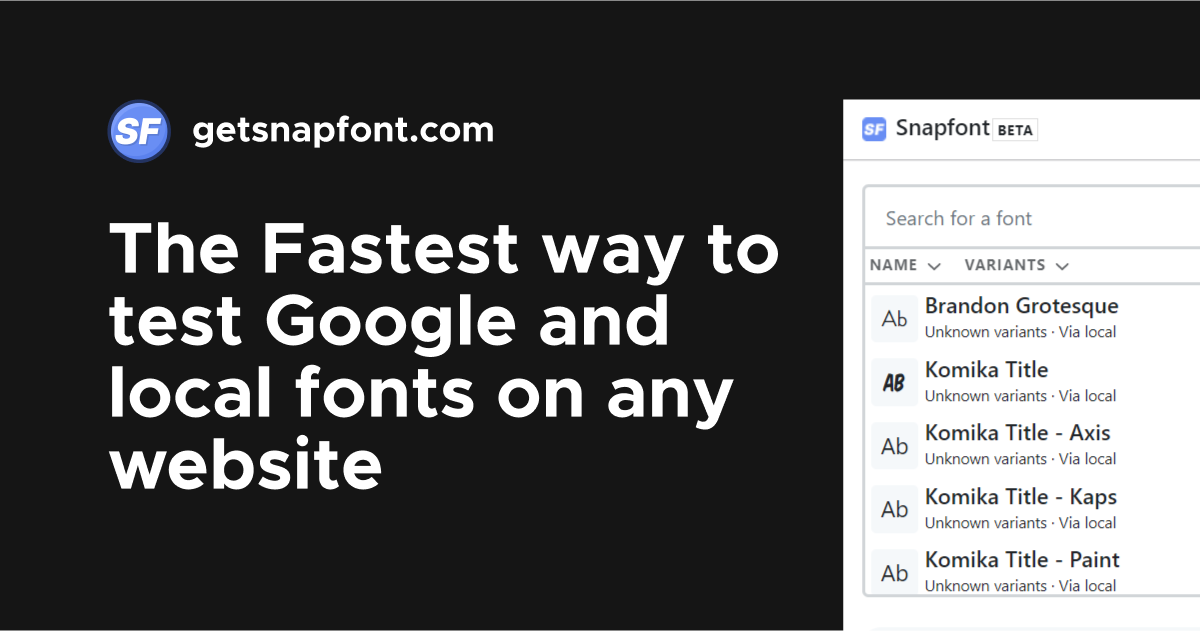 Snapfont gallery image